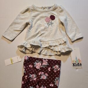 Kids Headquarters Floral Outfit